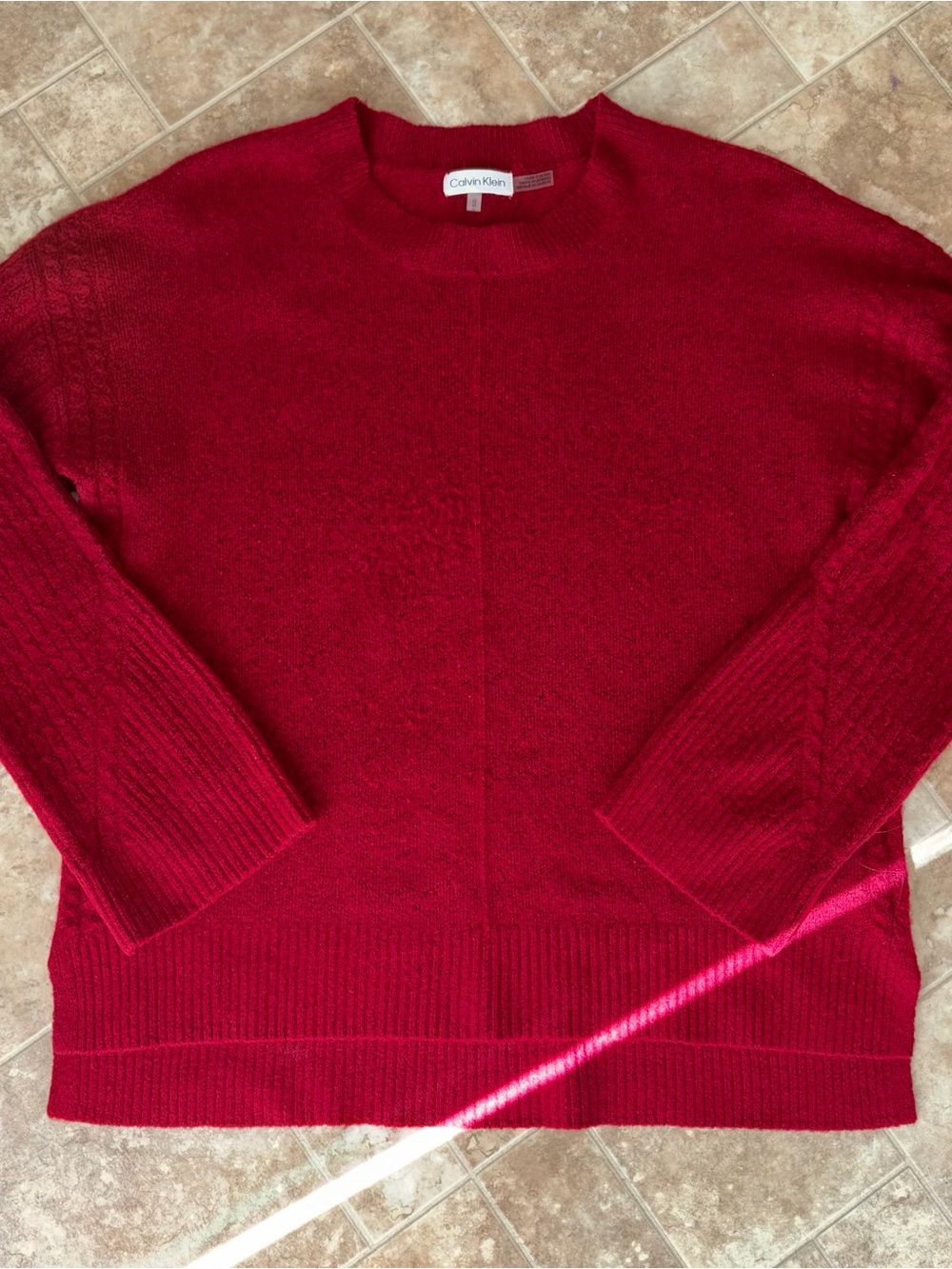 Calvin Klein Women’s Red Crewneck Sweater